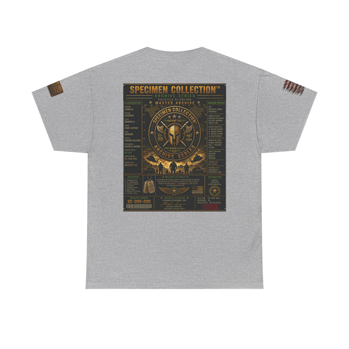 SPECIMEN COLLECTION™ Infantry Archive Series | Military Heritage T-Shirt