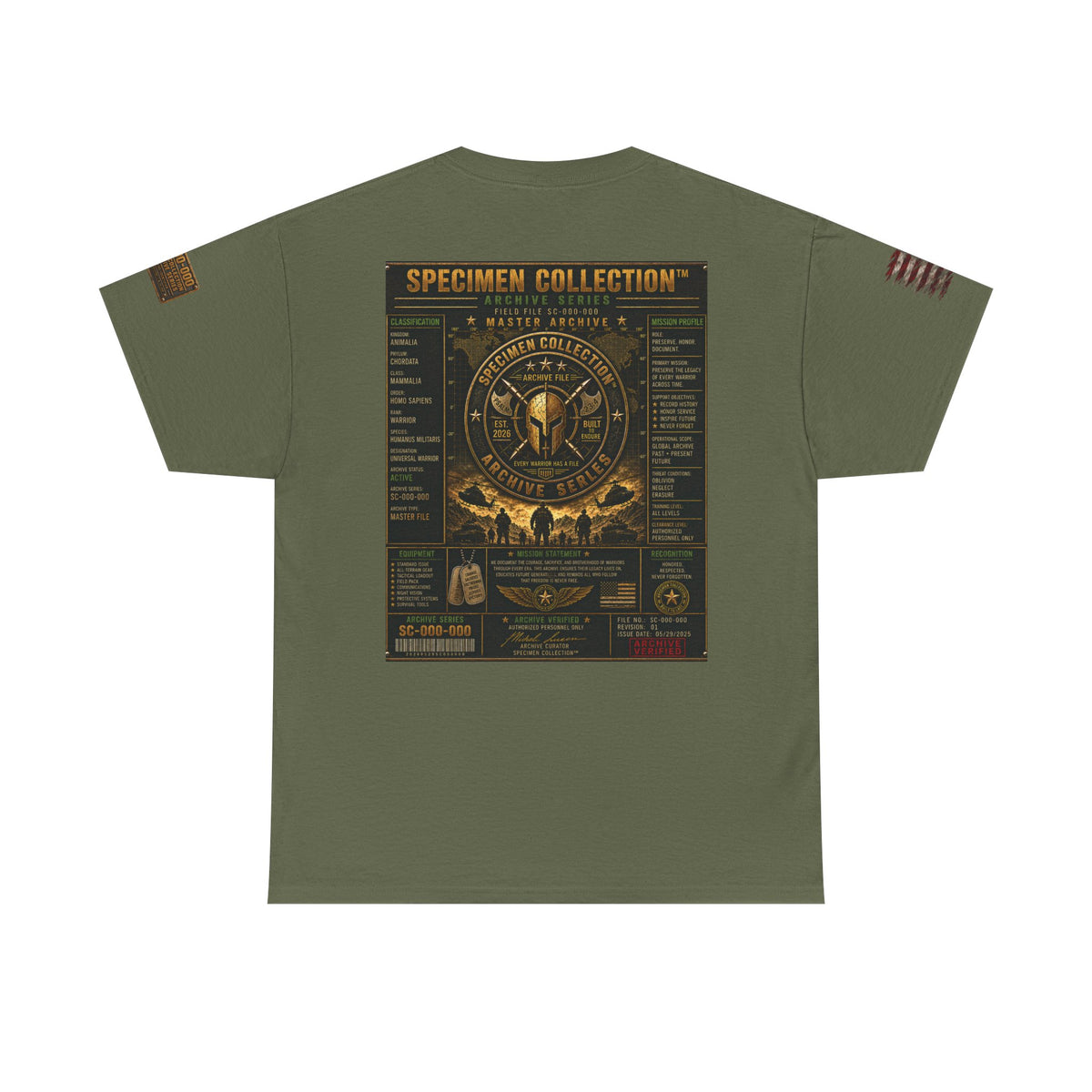 SPECIMEN COLLECTION™ Infantry Archive Series | Military Heritage T-Shirt
