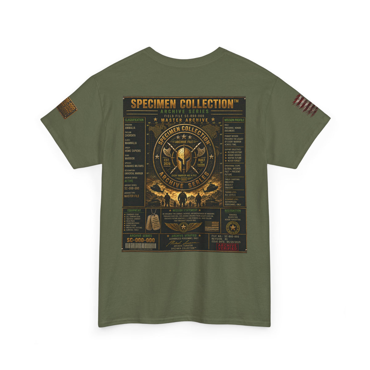 SPECIMEN COLLECTION™ Infantry Archive Series | Military Heritage T-Shirt