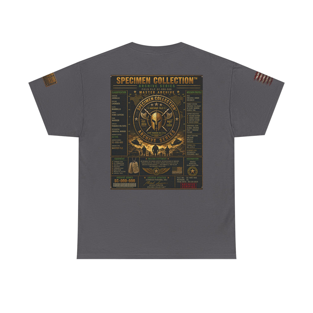 SPECIMEN COLLECTION™ Infantry Archive Series | Military Heritage T-Shirt