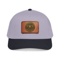 Mid Profile Baseball Cap with Leather Patch (Rectangle)