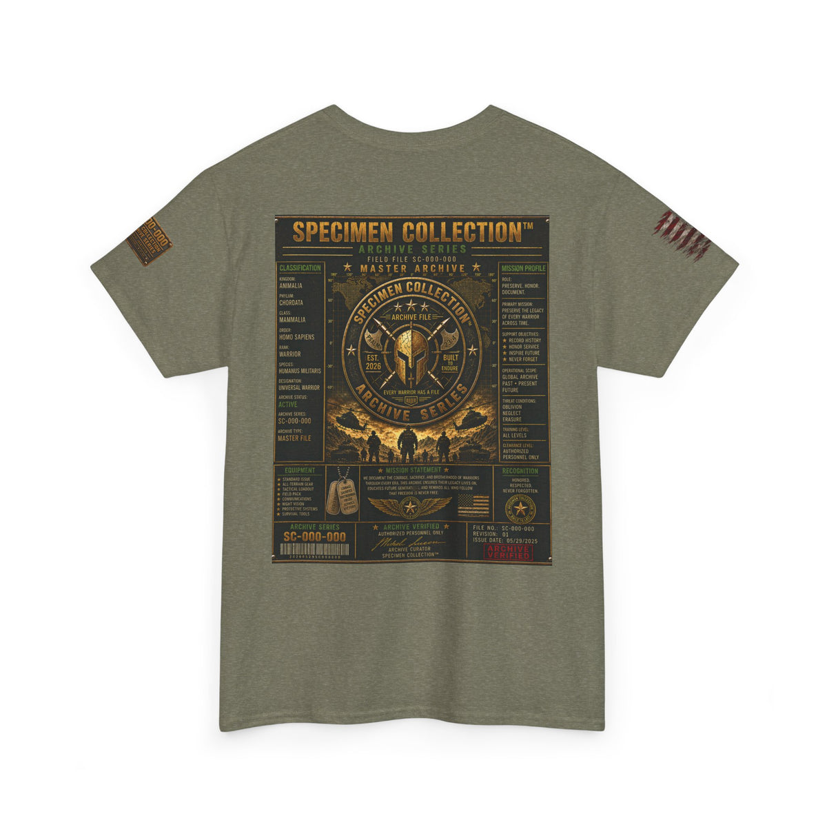 SPECIMEN COLLECTION™ Infantry Archive Series | Military Heritage T-Shirt