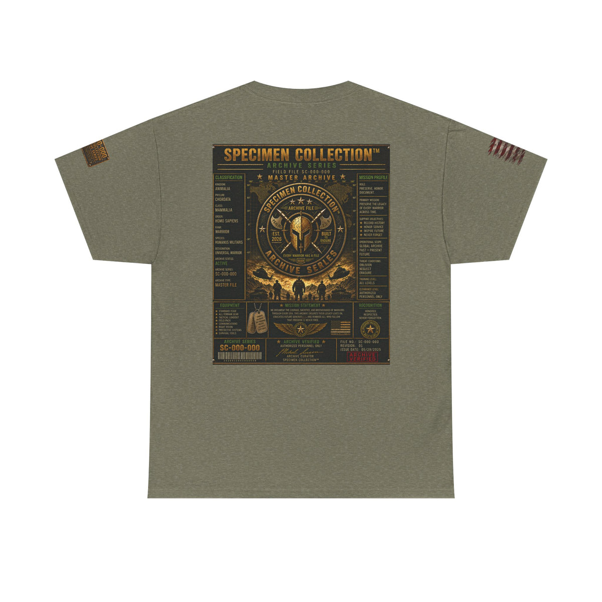 SPECIMEN COLLECTION™ Infantry Archive Series | Military Heritage T-Shirt